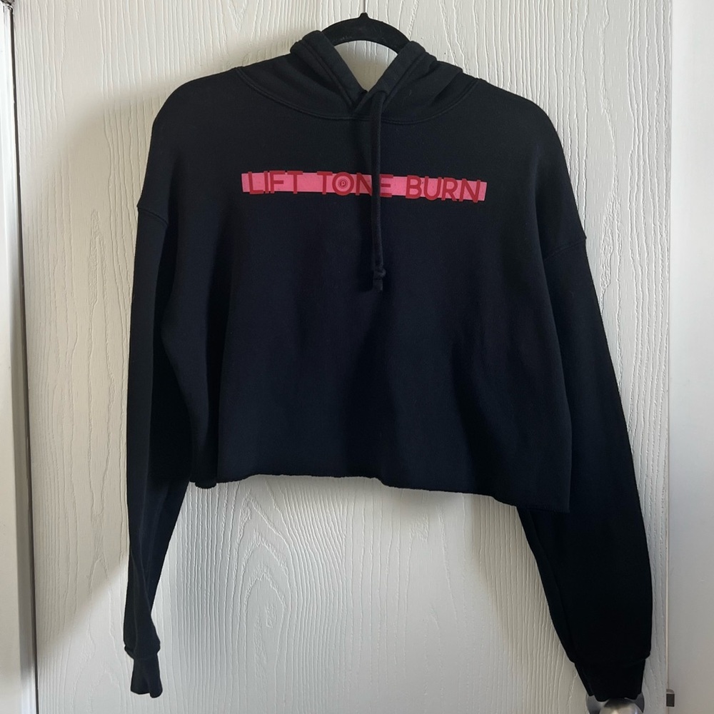 Pure Barre Lift Tone Burn Black Sweatshirt Hoodie